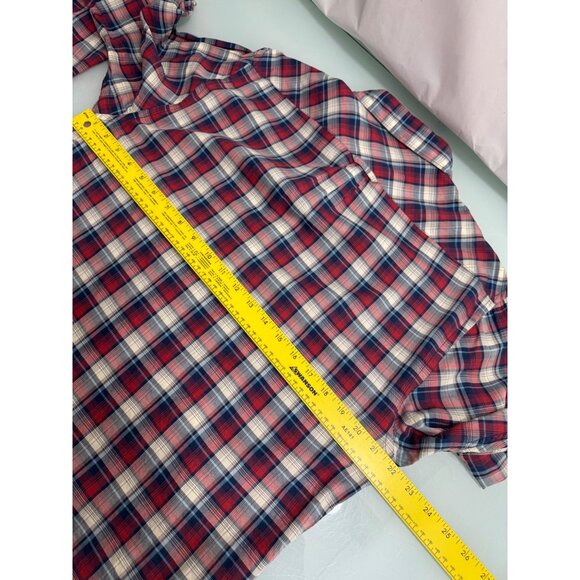 Scotch And Soda Men Shirt Lightweight Button Up Long Sleeve Plaid Large L - Picture 5 of 7